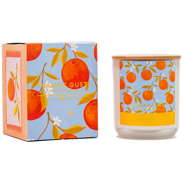 Frankie Gusti - HOLIDAY SERIES CANDLE - CANDIED ORANGE + PISTACHIO