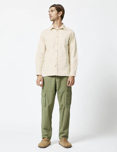 Mr Simple - York Long Sleeve Shirt - Natural