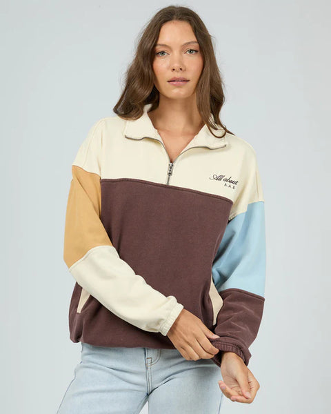 All About Eve Into The Wild Fleece 1/4 Zip - Print main image 0