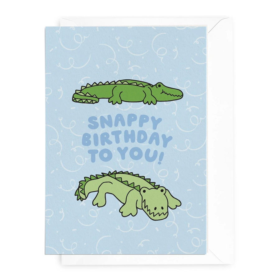 Honest Paper - 'Snappy Birthday to You!' Crocodile Greeting Card