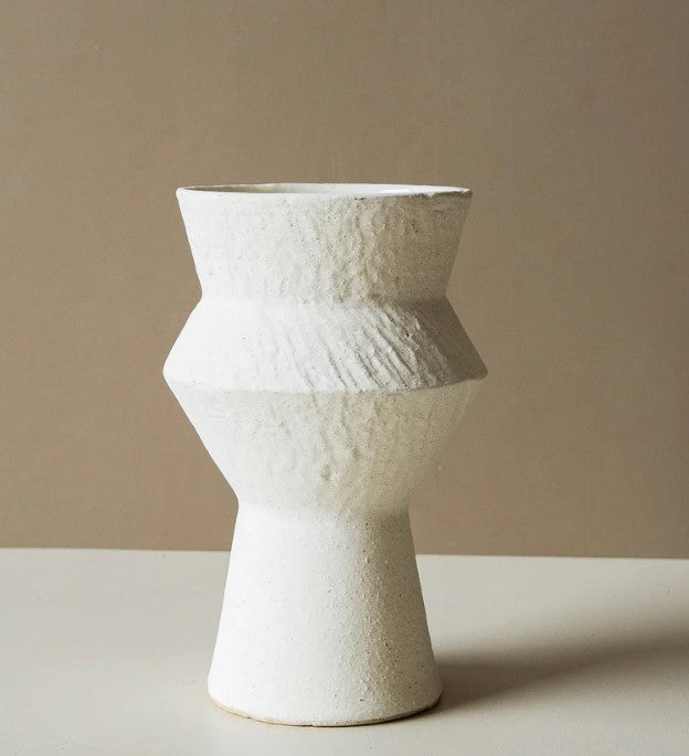 Indigo Love - Larson Vase - Off White - X Large