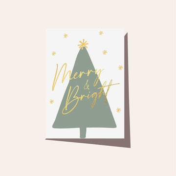 Elm Paper - Merry & Bright Tree Card