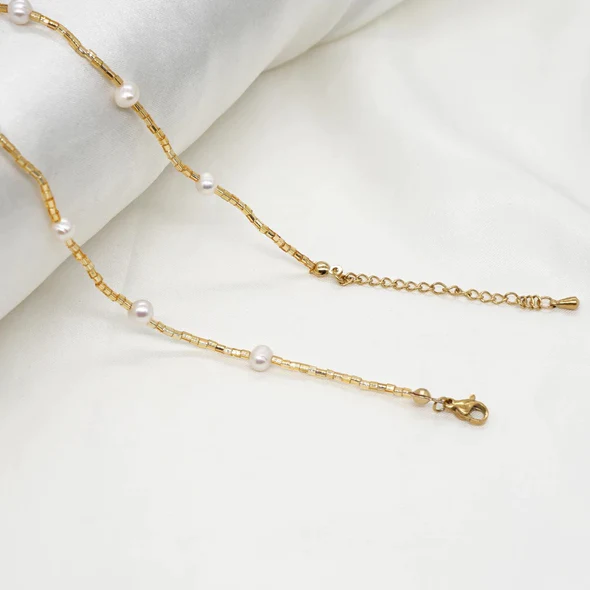 Pop Design - Golden Hour Bohemian Pearl Necklace