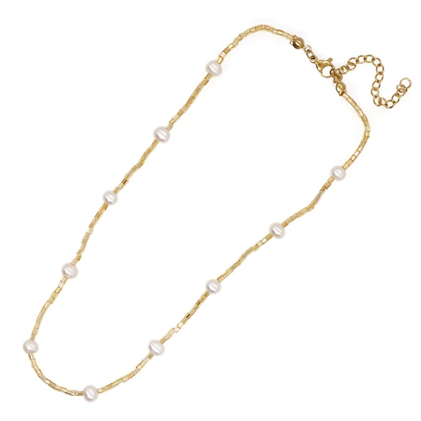 Pop Design - Golden Hour Bohemian Pearl Necklace