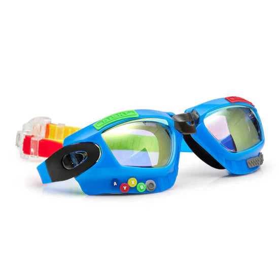 Bling2O - Gamer Console Blue Swim Goggles