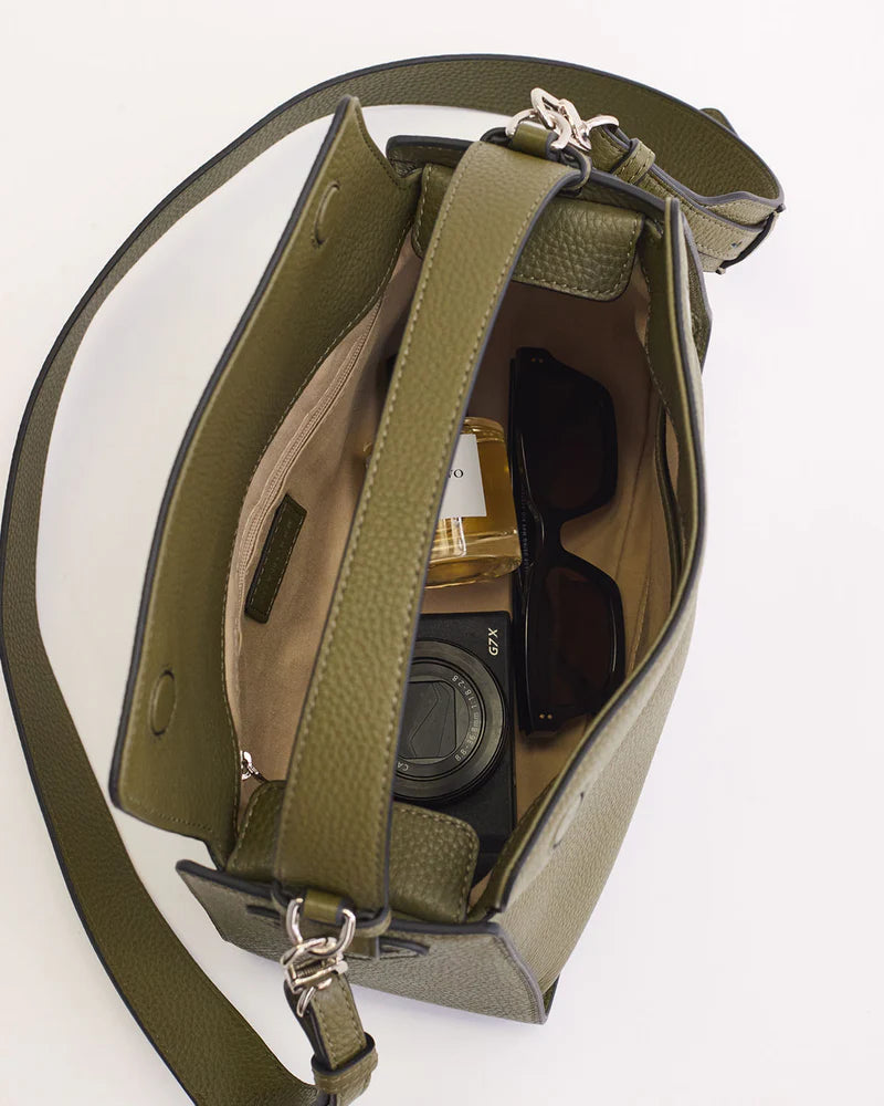 The Horse - Clementine bag - Olive Pebbled Leather