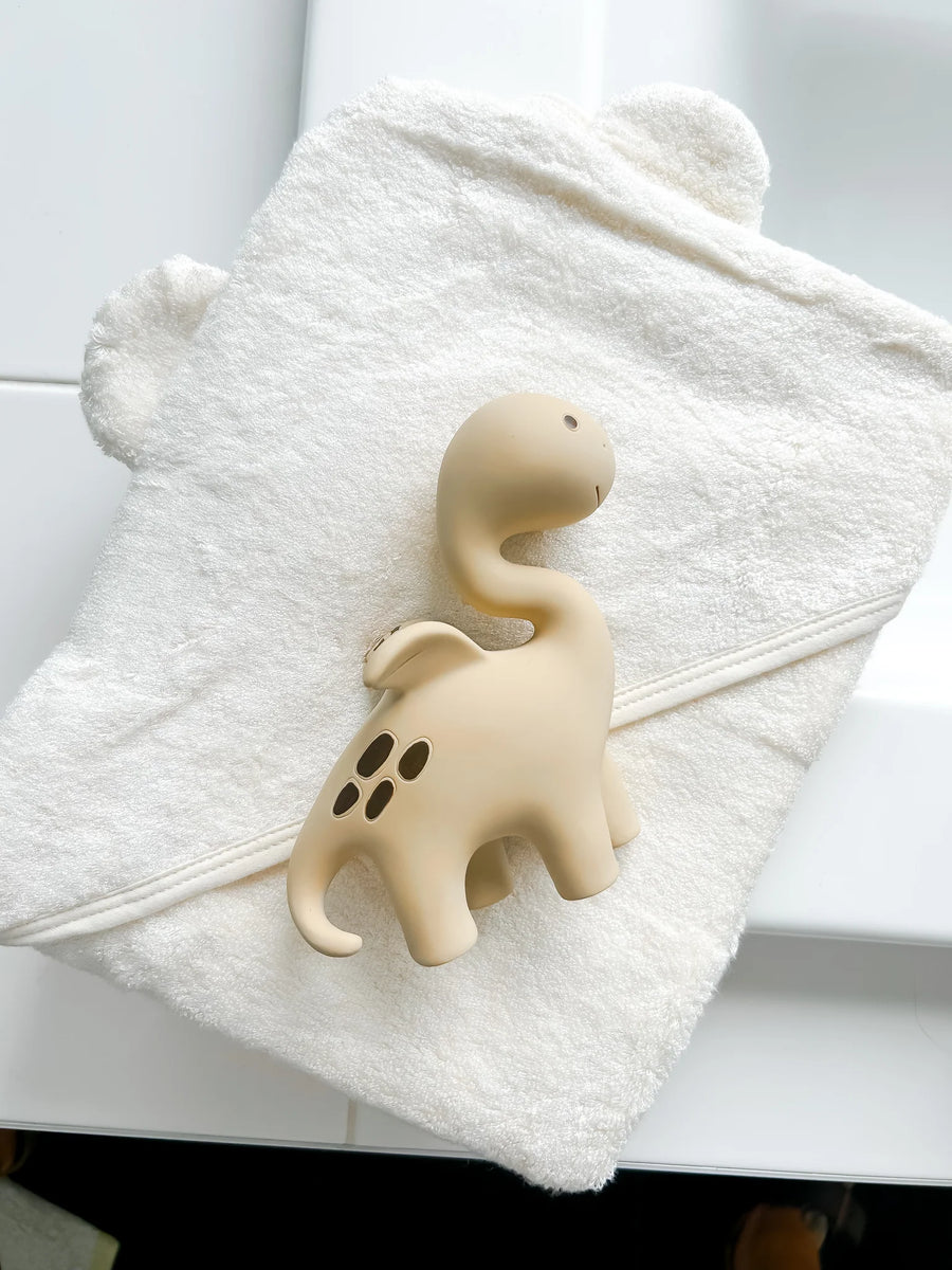 Winnie Parkes - Diplo the Dino-Dragon Teether - Natural Brown