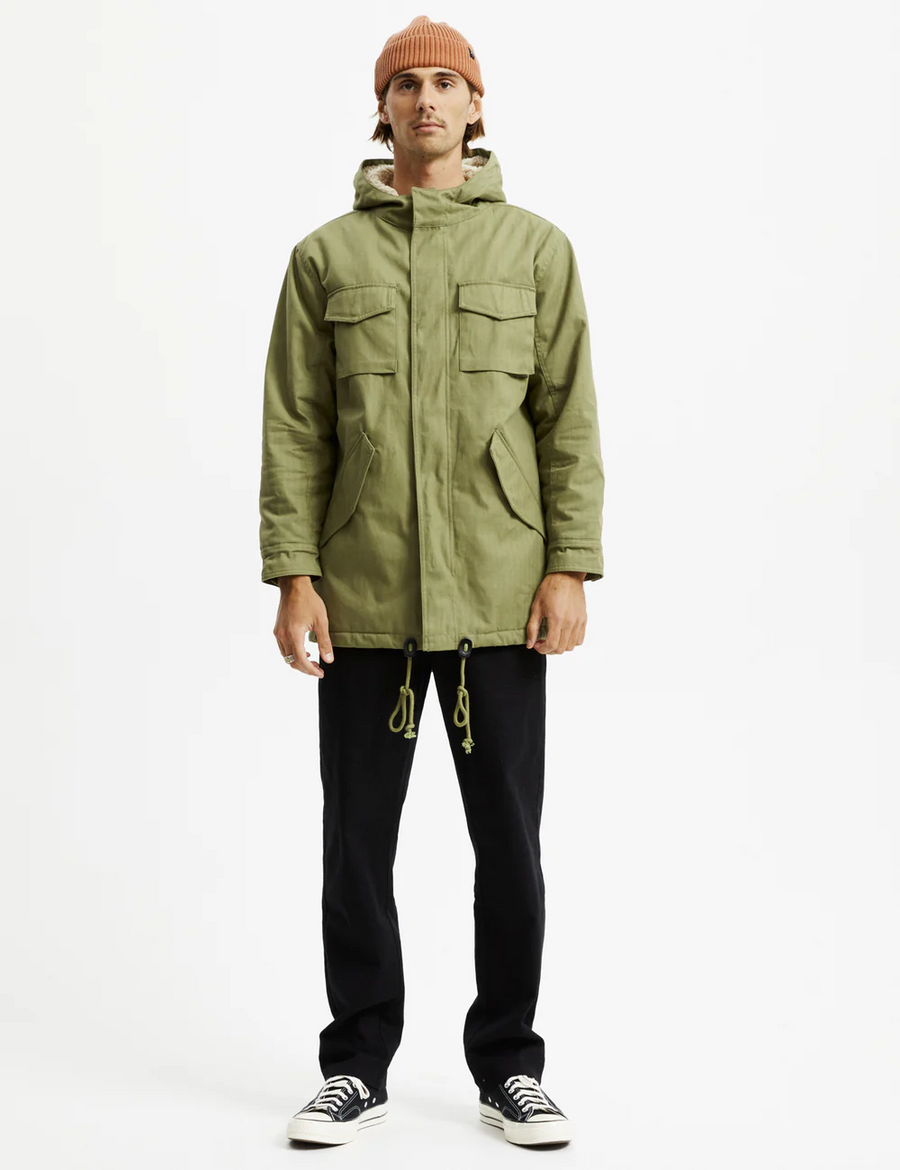 Mr Simple - Mod Sherpa Jacket - Army