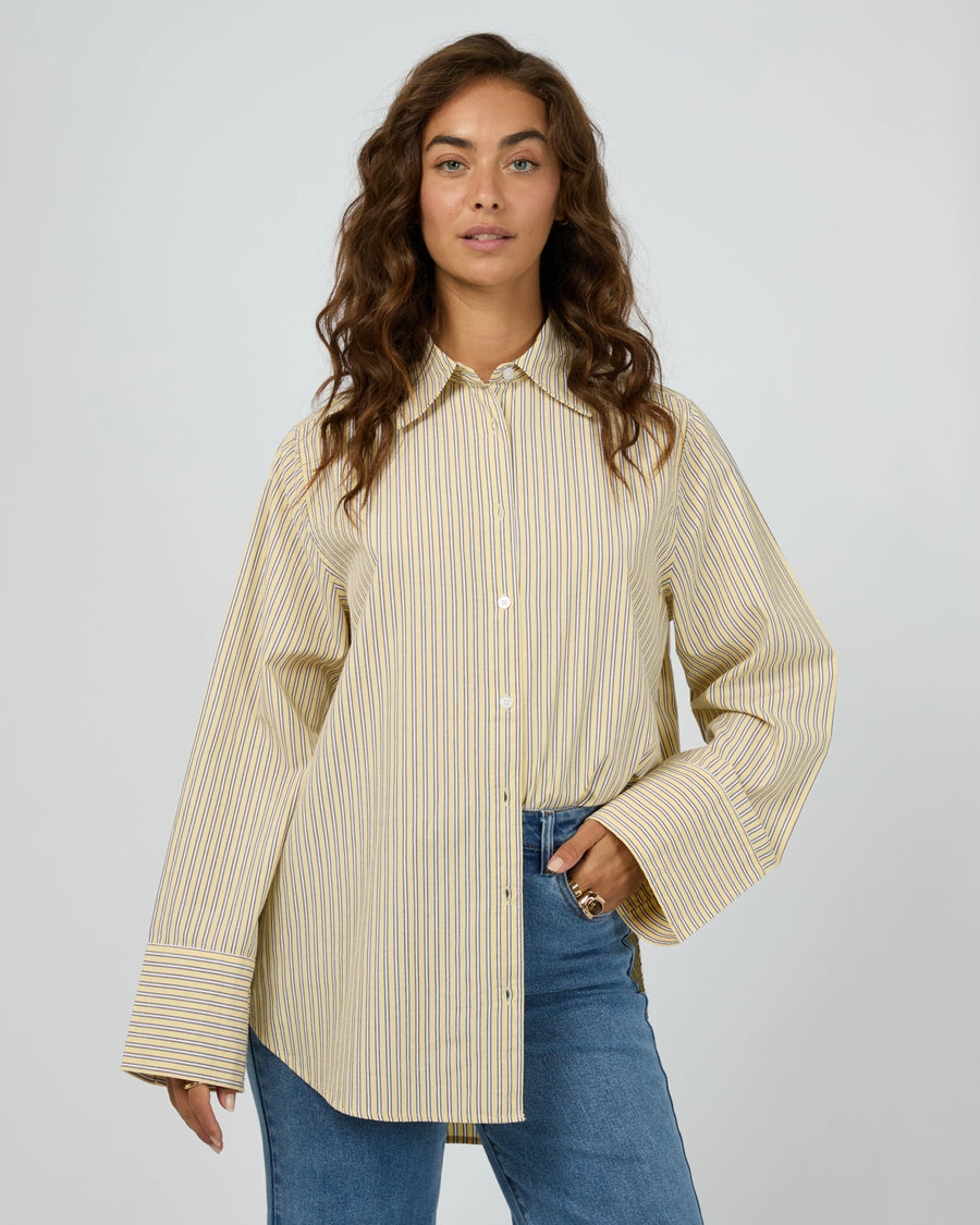 All About Eve - Nara Stripe Shirt - Yellow