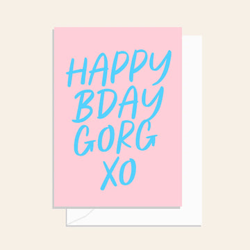 Elm Paper - Happy Bday - Script Sorbet