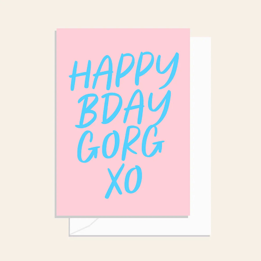 Elm Paper - Happy Bday - Script Sorbet