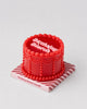 Coast to Coast - Biatch B/Day Cake Candle 11x8cm Red