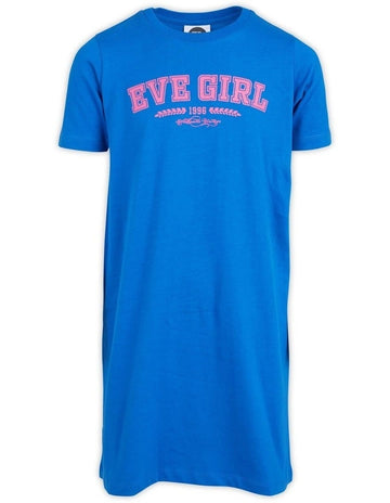 Eve Girl - Academy Tee Dress - Blue - Kids Size 8-14