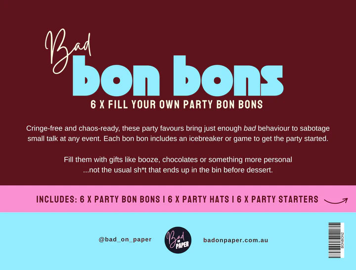 Bad on Paper - Bon Bons - Fill Your Own - Pink and Brown