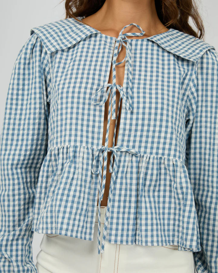 All About Eve - Micky Long Sleeve Top - Check