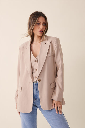 Ceres Life - Heritage Blazer - Camelette Recycled Blend