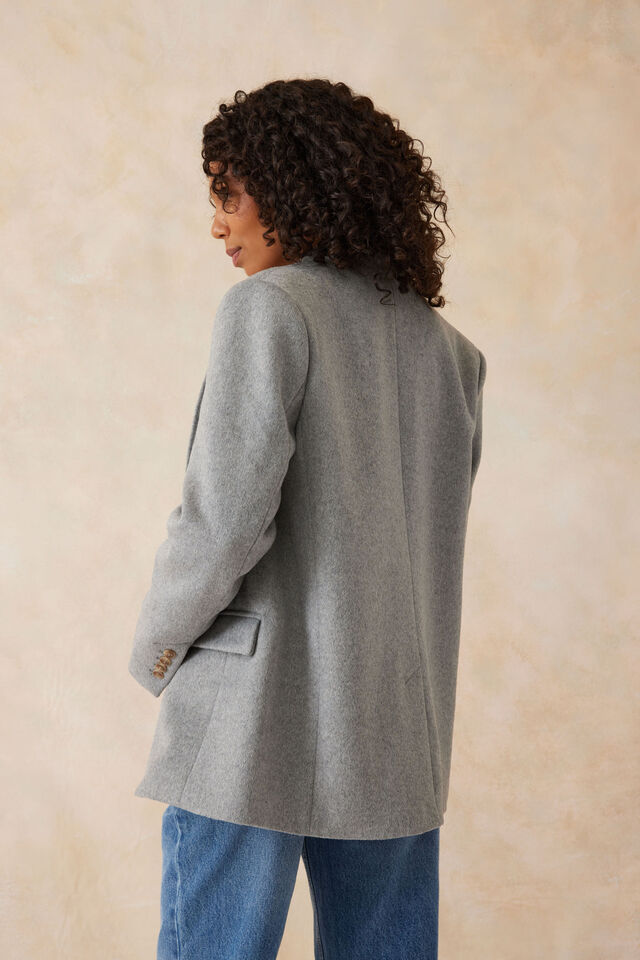 Ceres Life - Heritage Blazer - Grey Wool Blend