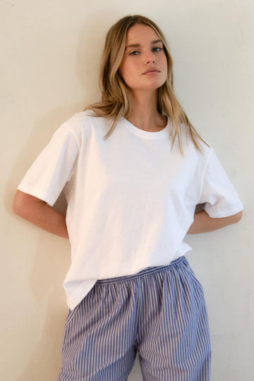 Ceres Life - Stevie Slouchy Tee - White