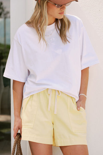 Ceres Life - Darcy Relaxed Everyday Short - Washed Butter