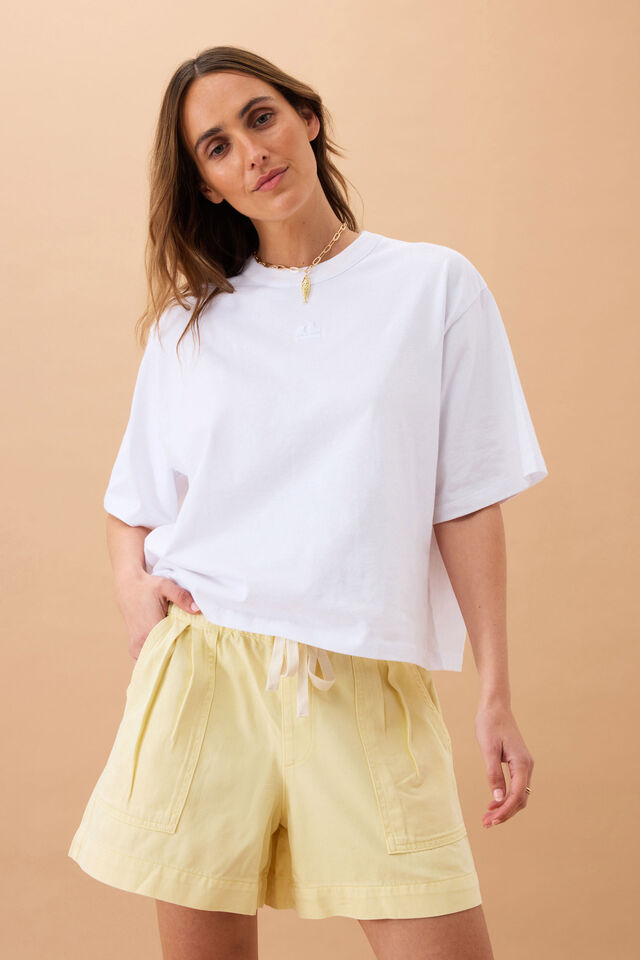 Ceres Life - Darcy Relaxed Everyday Short - Washed Butter