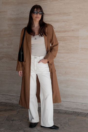 Ceres Life - Classic Longline Coat - Chestnut