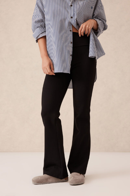 Ceres Life - Ponte Bootleg Pant - Black