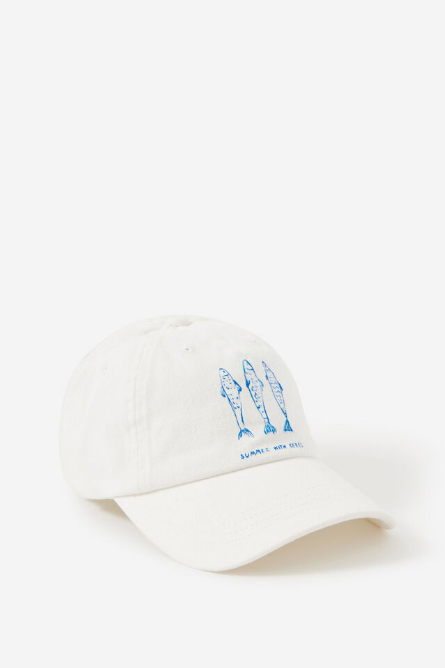Ceres Life - Pip Everyday Cap - White/ Summer Fish