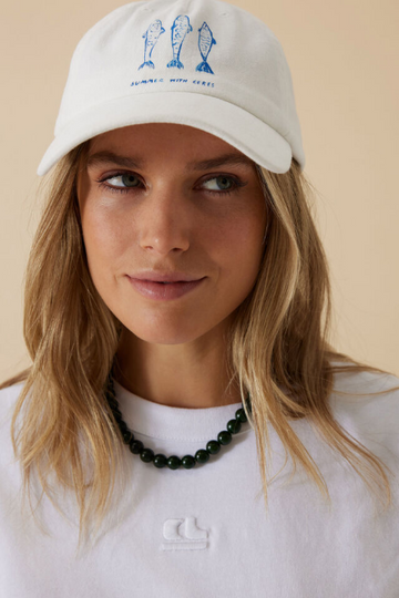 Ceres Life - Pip Everyday Cap - White/ Summer Fish