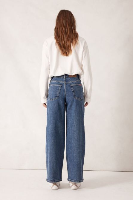 Ceres Life - Evie Wide Leg Jean - Fresh Indigo