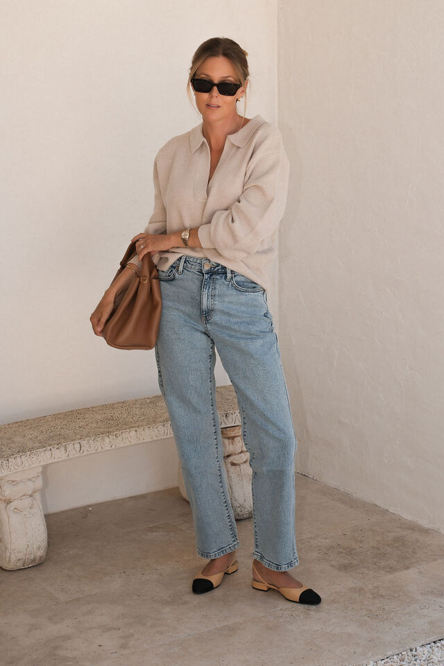 Ceres Life - Blake Straight Leg Jean - Mid Vintage Blue