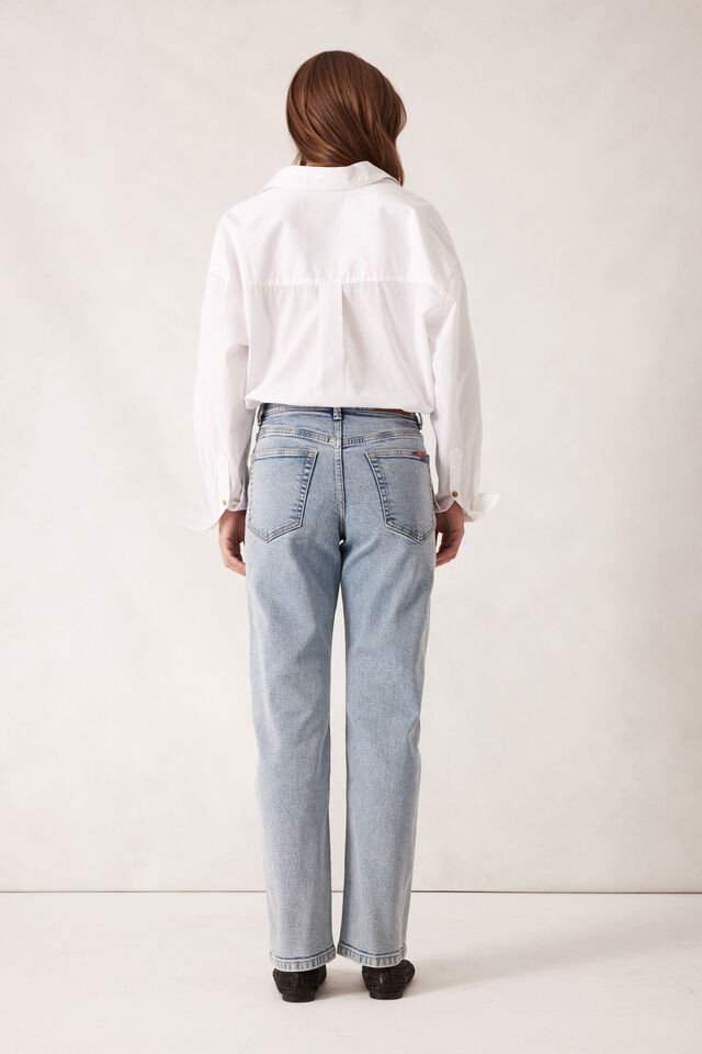 Ceres Life - Blake Straight Leg Jean - Mid Vintage Blue