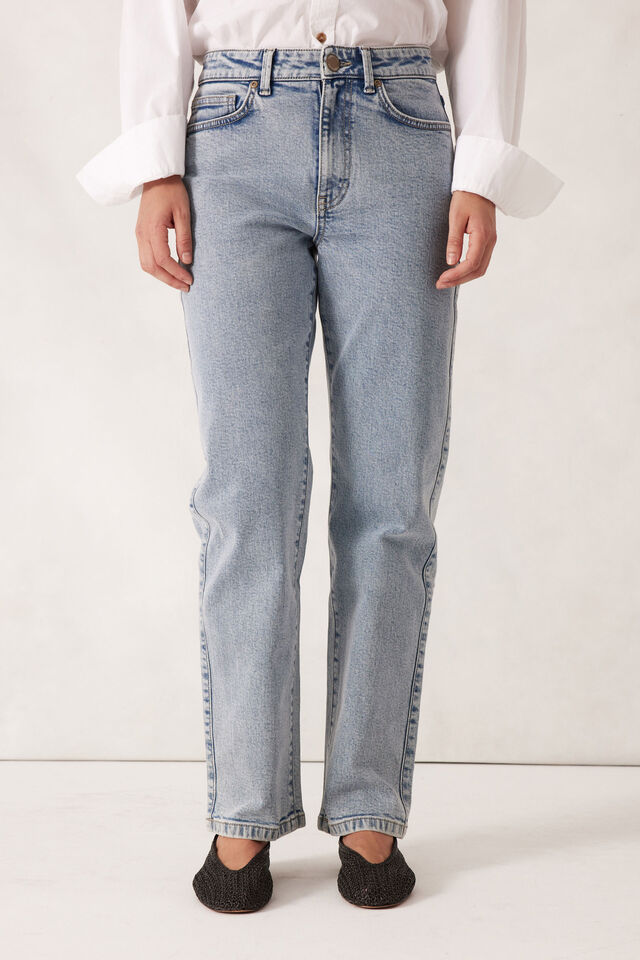 Ceres Life - Blake Straight Leg Jean - Mid Vintage Blue