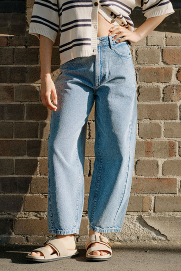 Ceres life - Tapered Barrel Jean - Mid Vintage Blue