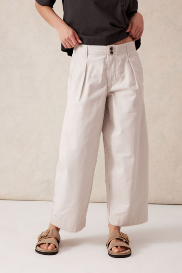 Ceres Life - Pleat Twill Pant - Sandstone