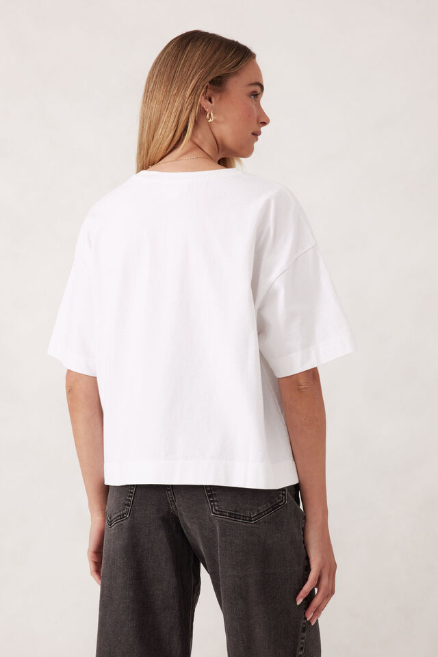 Ceres Life - Boxy Pocket Tee - White