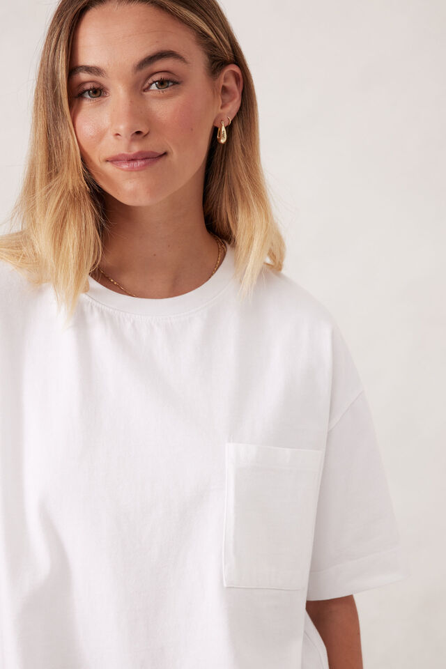 Ceres Life - Boxy Pocket Tee - White