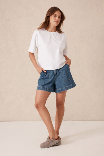 Ceres Life - Boxy Pocket Tee - White