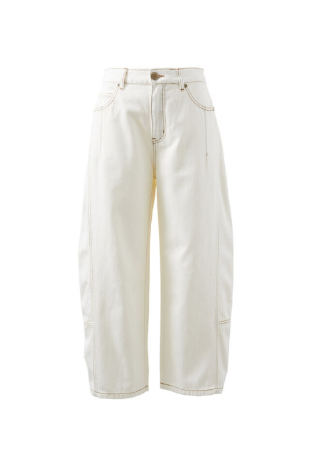 Ceres Life - Darted barrel Jean - Fresh Ecru