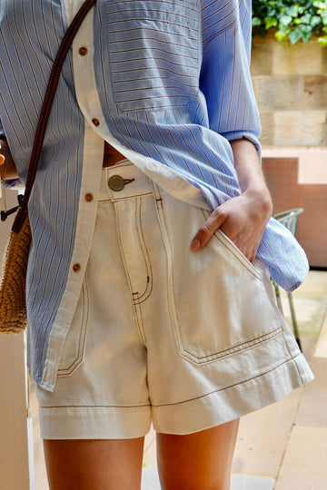 Ceres Life - Weekender Short - Fresh Ecru