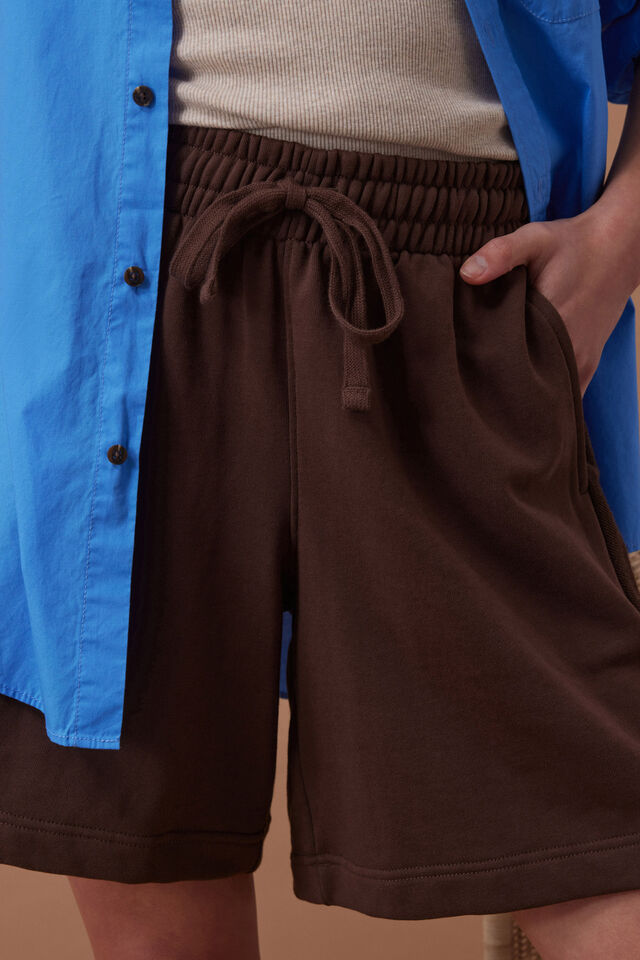 Ceres Life - Lulu Reverse Panel Short - Chocolate