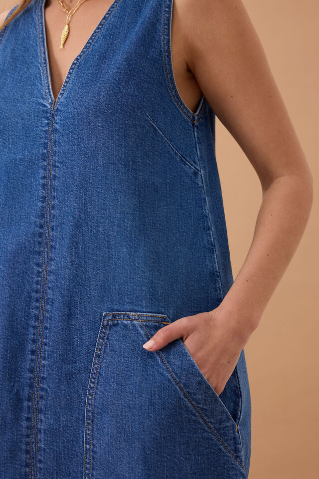 Ceres Life - Emme Shift Dress - Fresh Indigo