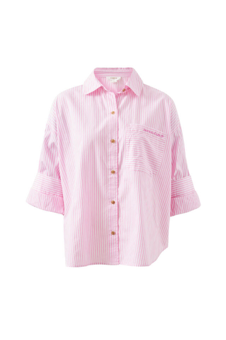 Ceres Life - Miya Shirt - Pink Stripe Ceres Hotel