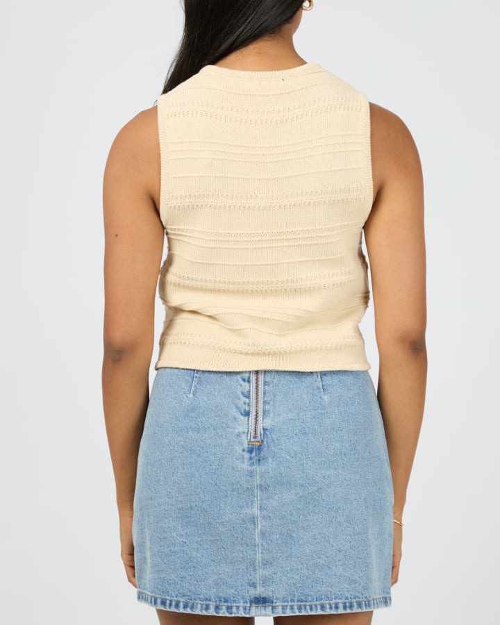 All About Eve - Coen Knit Top - Vanilla