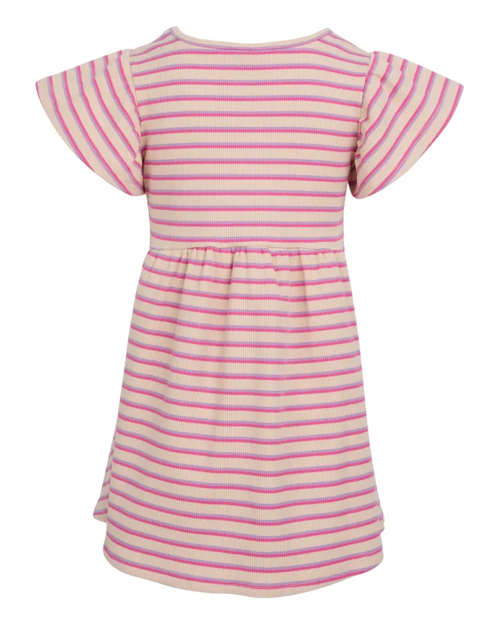 Eve Girl - Lottie Rib Dress - Oat - Kids Size 3-7
