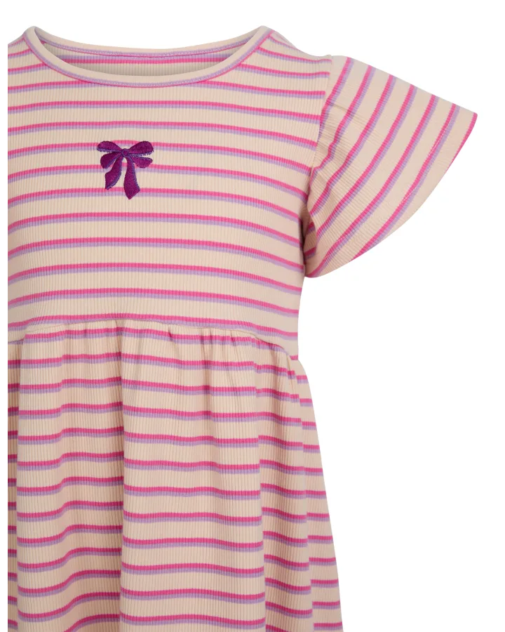 Eve Girl - Lottie Rib Dress - Oat - Kids Size 3-7