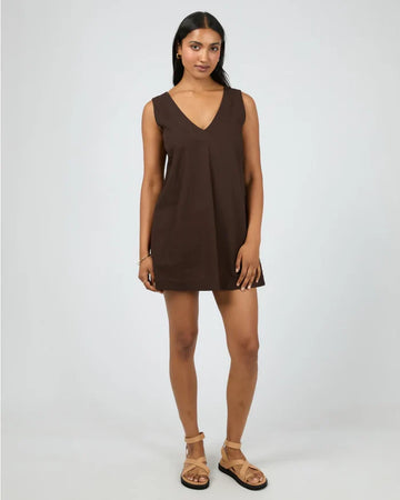 All About Eve - Essential Mini Dress - Brown
