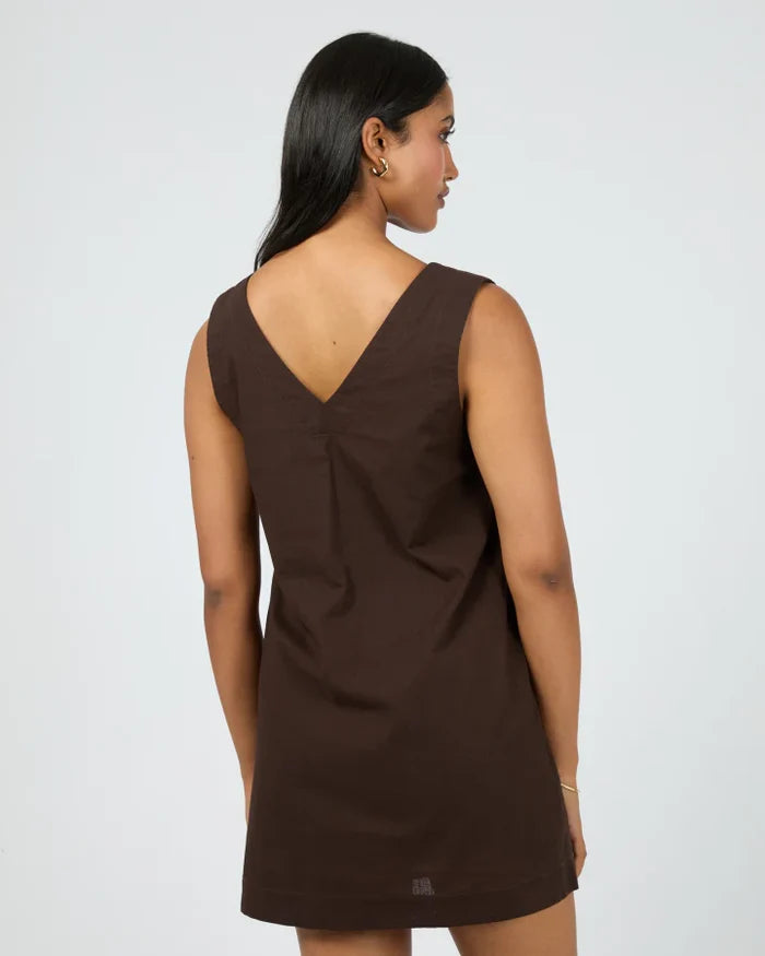All About Eve - Essential Mini Dress - Brown