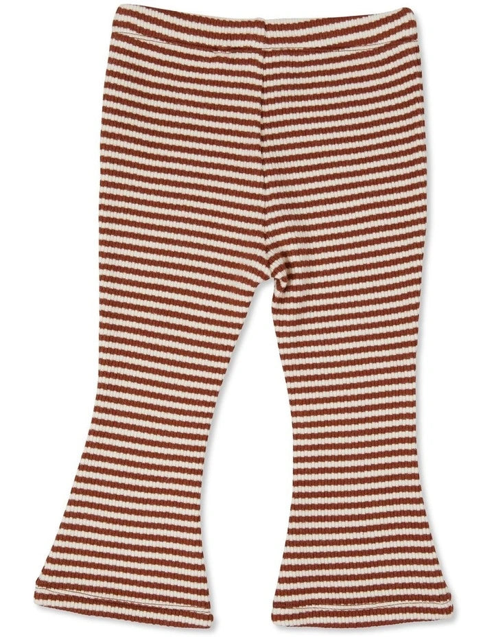 Animal Crackers - Banded Flare Pants - Stripe