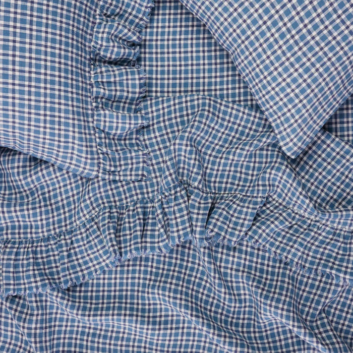 Society of Wanderers - Cefalù Check Fitted Sheet - Queen