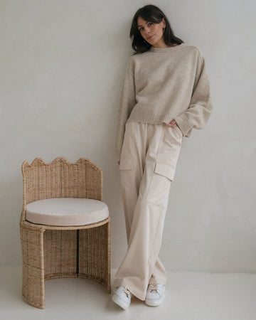 Walnut - Austin Pant - Cream